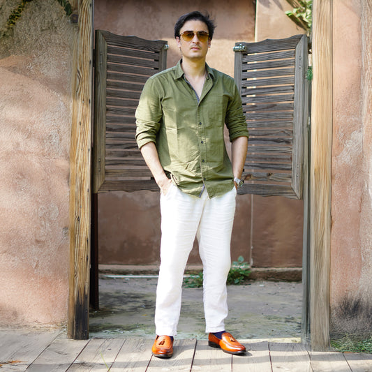 MATR Fest Men’s Tan Leather Tassel Loafers Handcrafted Luxury Slip-Ons