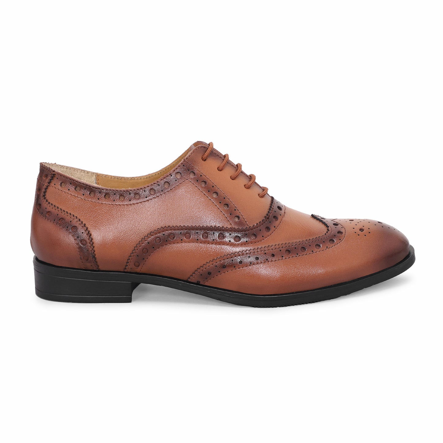 MATR Cosmo Men's Tan Brogue Leather Shoes