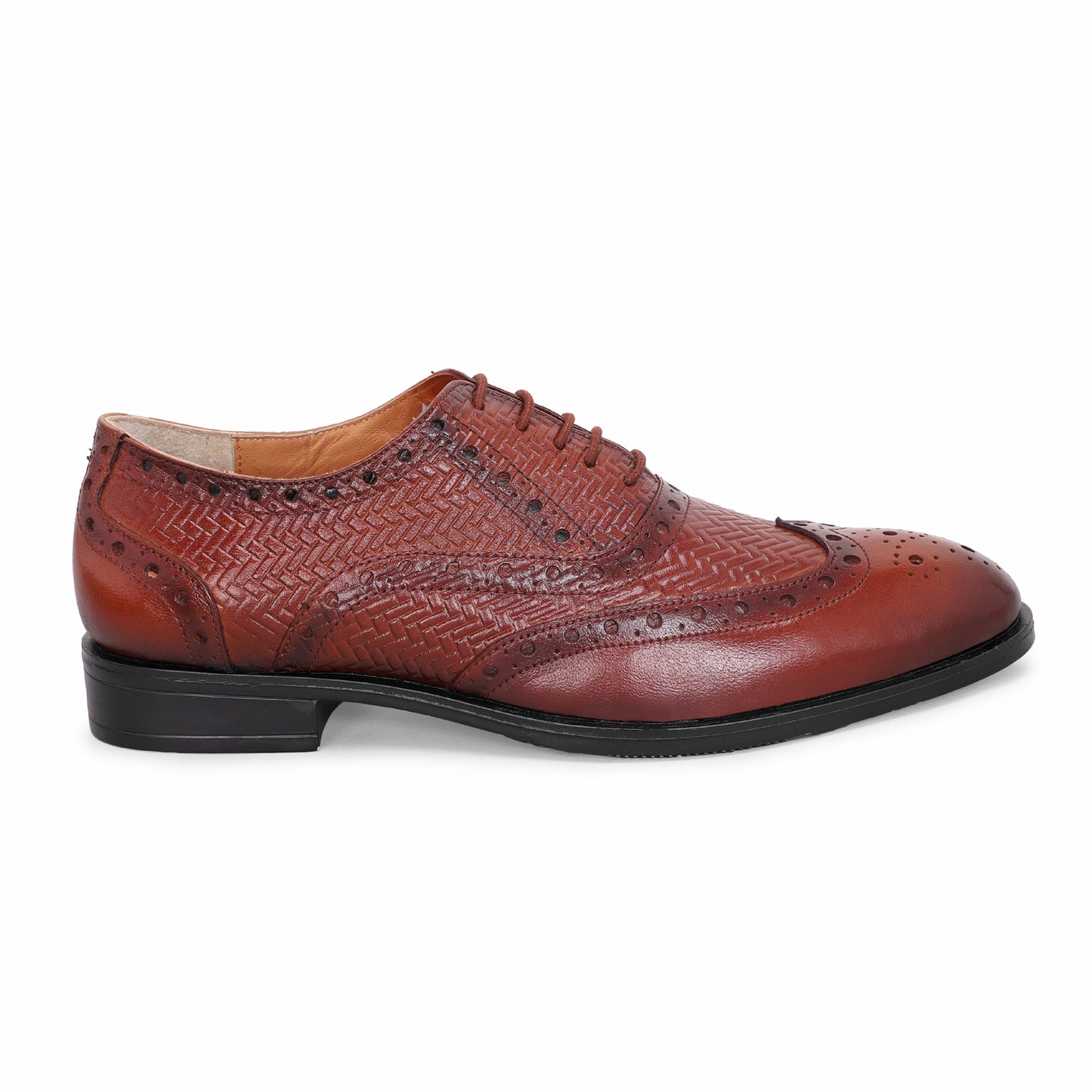 MATR Cosmo Men's Tan Brogue Leather Shoes