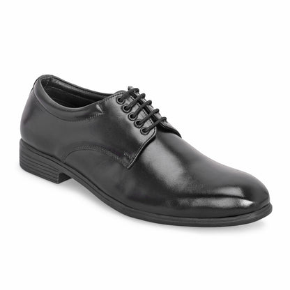 MATR Mains Men’s Classic Black Leather Derby Shoes