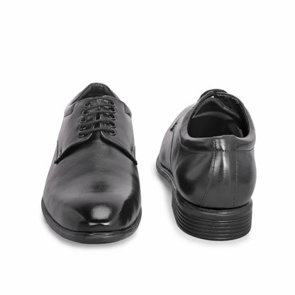 MATR Mains Men’s Classic Black Leather Derby Shoes
