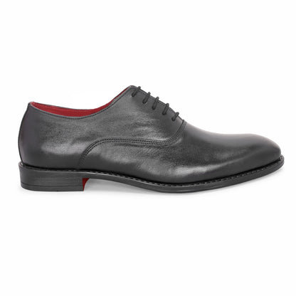 MATR Red Series Men’s Classic Black Leather Lace-Ups Shoes