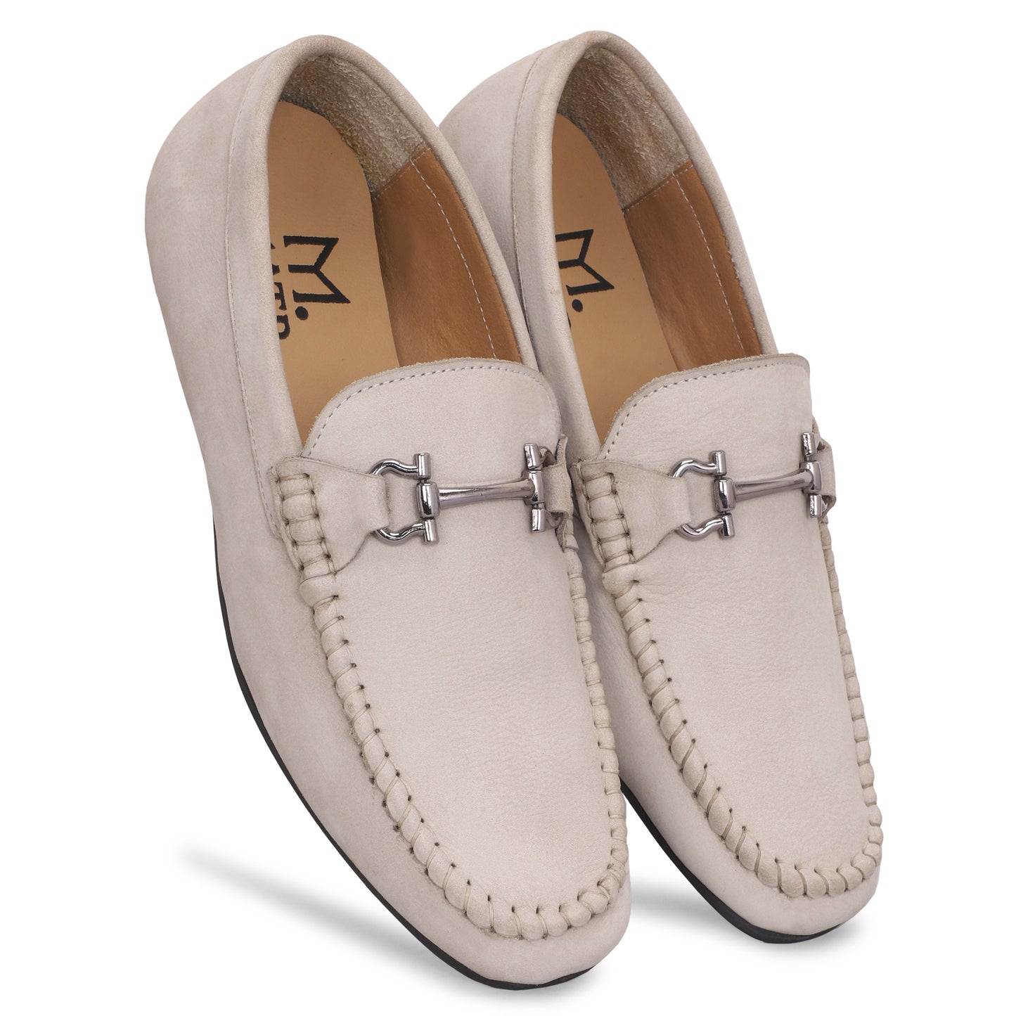MATR Lifestyle Men's Off-White Suede Loafer