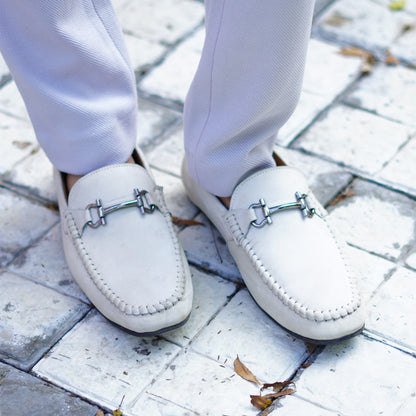 MATR Lifestyle Men's Off-White Suede Loafer