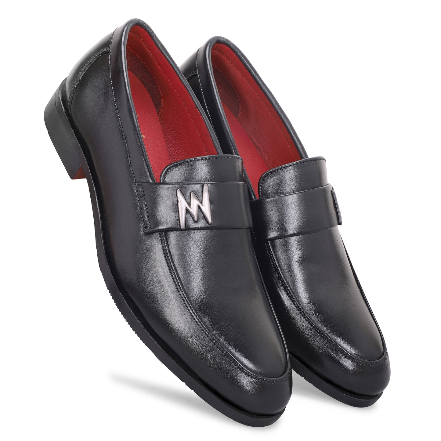 MATR Red Series Men’s Black Leather Formal Moccasins