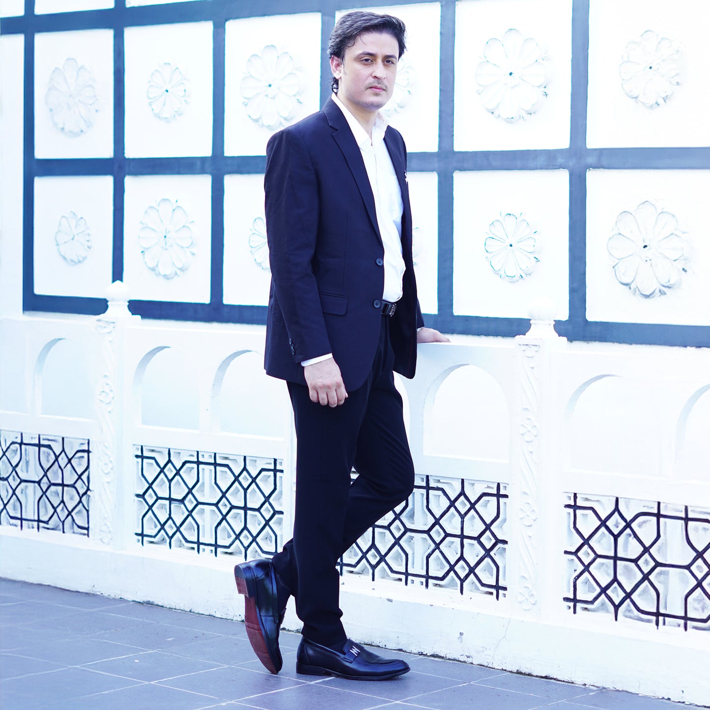 MATR Red Series Men’s Black Leather Formal Moccasins