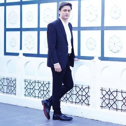 MATR Red Series Men’s Black Leather Formal Moccasins